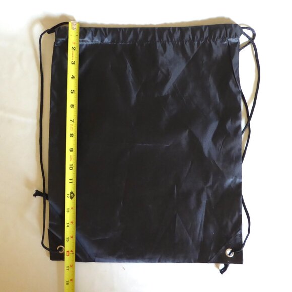 NEW LIGHTWEIGHT BLACK DRAWSTRING BACKPACK GIVEAWAY GIFT BAG LOT OF 14 main image 7